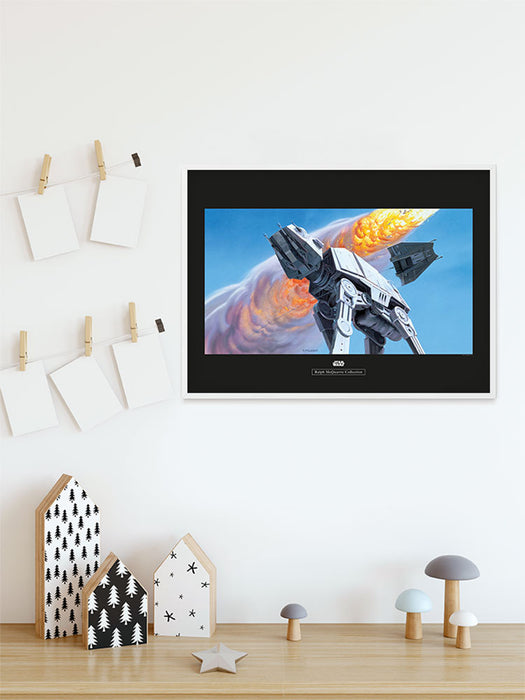 Komar NEU | Wandbild - Star Wars Classic RMQ Hoth Battle AT-AT - Größe 50 x 40 cm