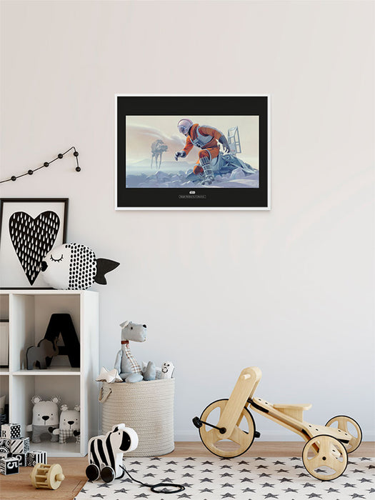 Komar NEU | Wandbild - Star Wars Classic RMQ Hoth Battle Pilot - Größe 50 x 40 cm