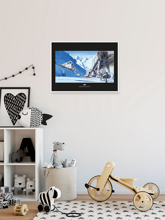 Komar NEU | Wandbild - Star Wars Classic RMQ Hoth Battle Snowspeeder - Größe 70 x 50 cm