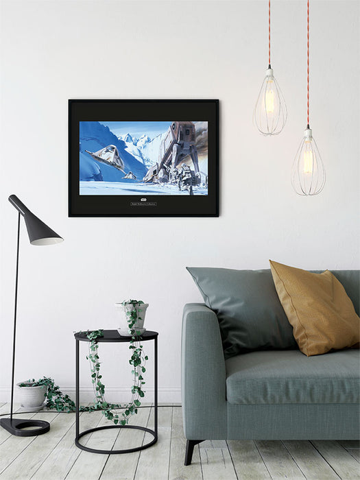 Wandbild - Star Wars Classic RMQ Hoth Battle Snowspeeder