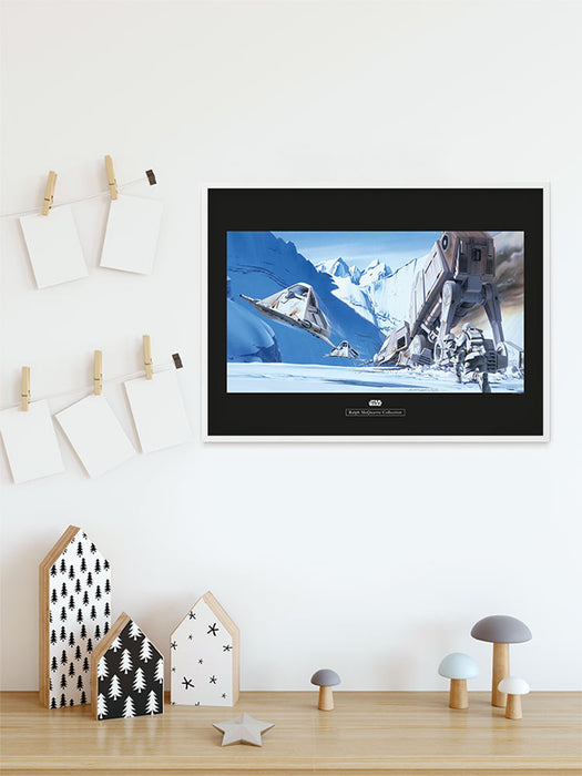 Wandbild - Star Wars Classic RMQ Hoth Battle Snowspeeder