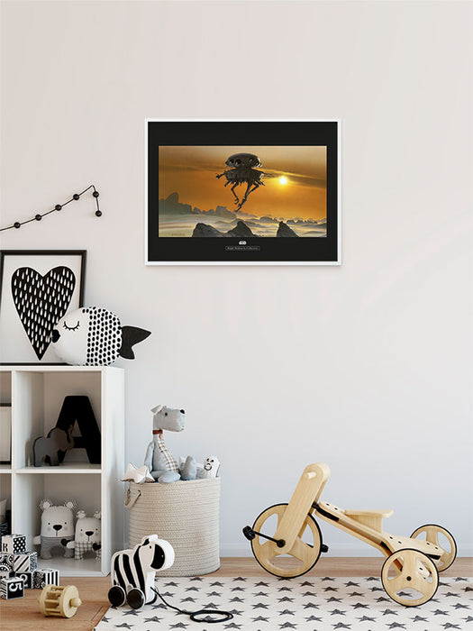 Komar NEU | Wandbild - Star Wars Classic RMQ Hoth Probe Droid - Größe 50 x 40 cm