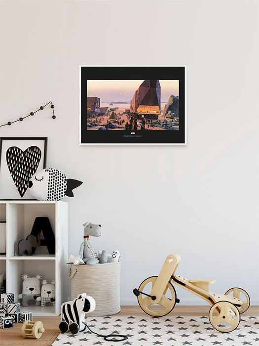 Komar NEU | Wandbild - Star Wars Classic RMQ Java Market - Größe 40 x 30 cm