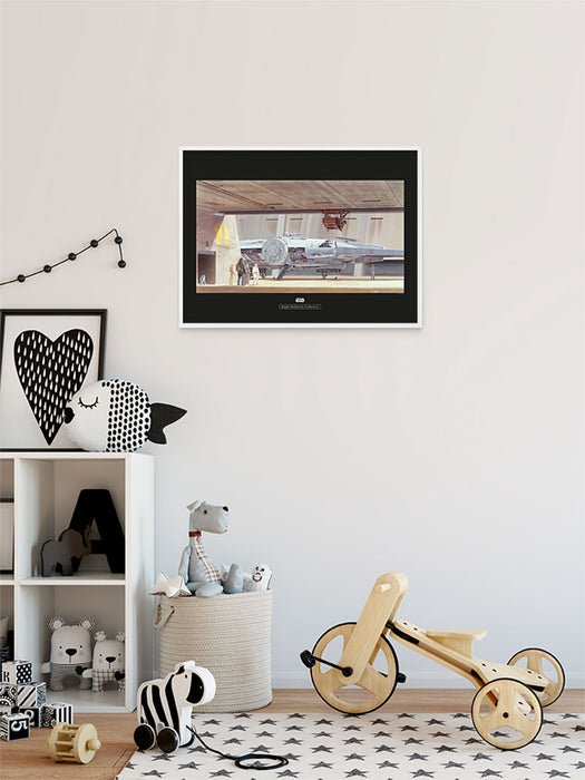 Komar NEU | Wandbild - Star Wars Classic RMQ Mos Eisley Hangar - Größe 70 x 50 cm