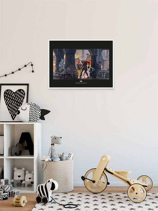 Komar NEU | Wandbild - Star Wars Classic RMQ Mos Eisley Streets - Größe 50 x 40 cm