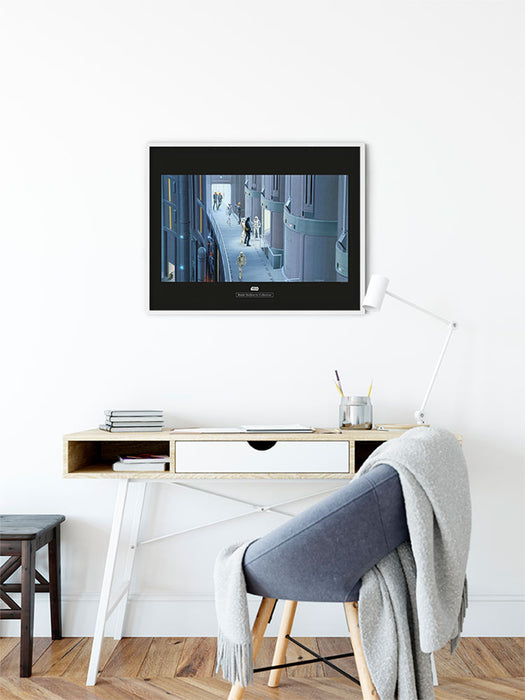 Komar NEU | Wandbild - Star Wars Classic RMQ Prison Elevator - Größe 70 x 50 cm