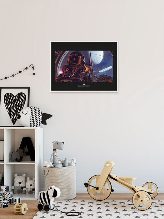 Komar NEU | Wandbild - Star Wars Classic RMQ TIE-Fighter Pilot - Größe 40 x 30 cm