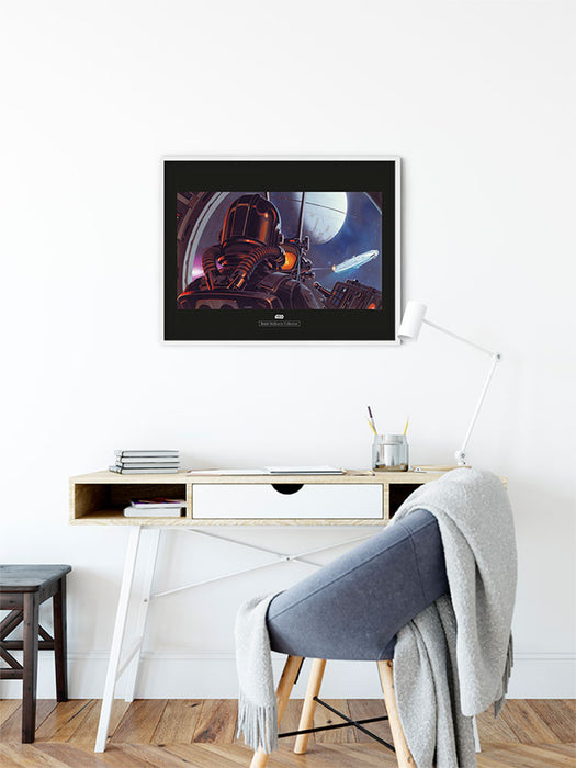 Komar NEU | Wandbild - Star Wars Classic RMQ TIE-Fighter Pilot - Größe 50 x 40 cm