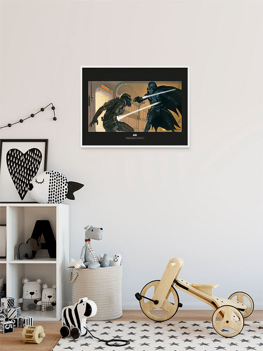 Wandbild - Star Wars Classic RMQ Vader Luke Hallway