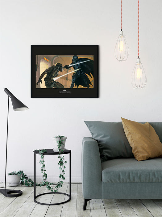 Wandbild - Star Wars Classic RMQ Vader Luke Hallway