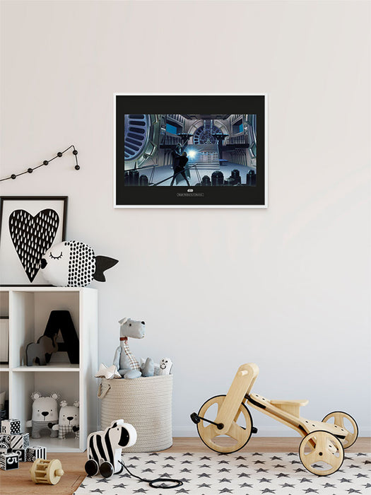 Wandbild - Star Wars Classic RMQ Vader Luke Throneroom