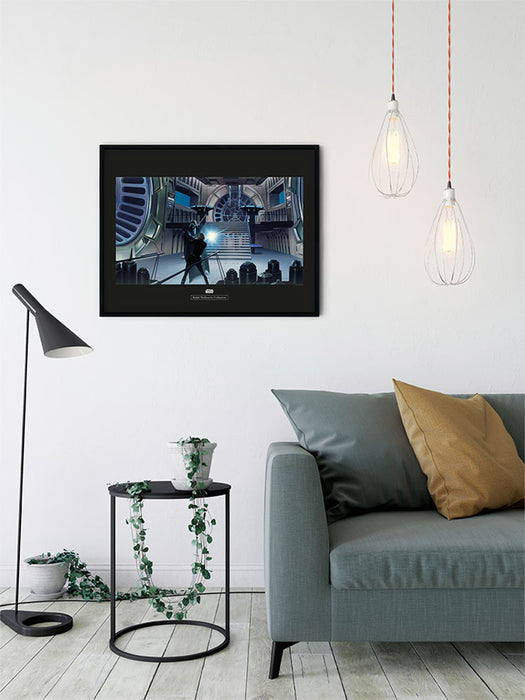 Wandbild - Star Wars Classic RMQ Vader Luke Throneroom