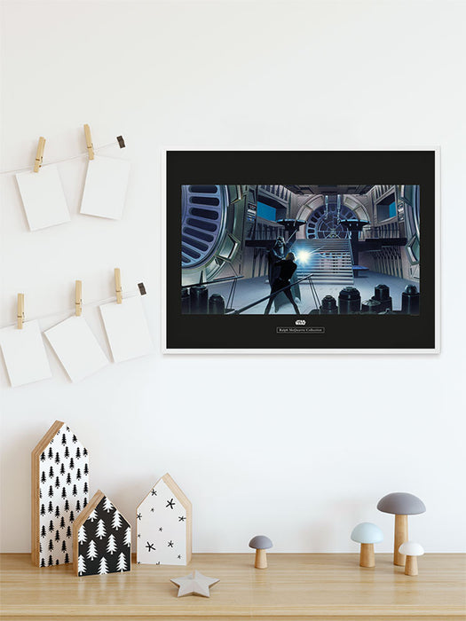 Wandbild - Star Wars Classic RMQ Vader Luke Throneroom