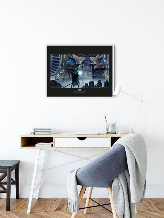 Wandbild - Star Wars Classic RMQ Vader Luke Throneroom