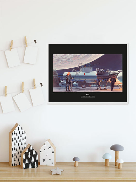 Komar NEU | Wandbild - Star Wars Classic RMQ Yavin Hangar - Größe 50 x 40 cm