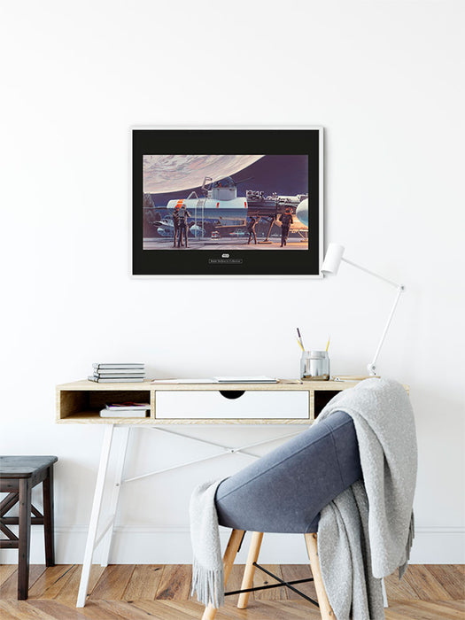 Komar NEU | Wandbild - Star Wars Classic RMQ Yavin Hangar - Größe 40 x 30 cm