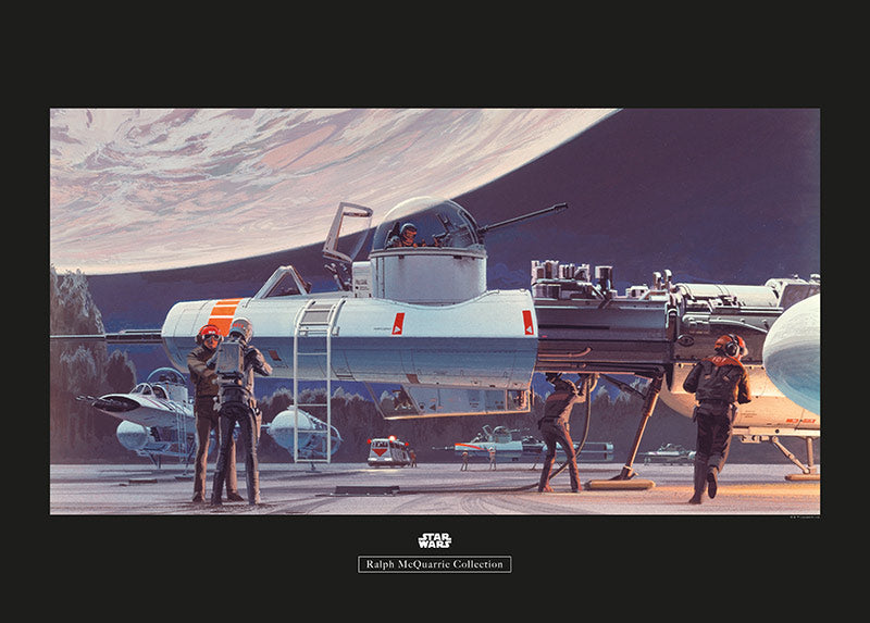Komar NEU | Wandbild - Star Wars Classic RMQ Yavin Hangar - Größe 70 x 50 cm