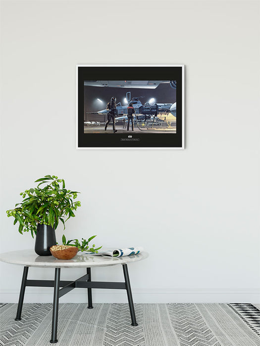 Komar NEU | Wandbild - Star Wars Classic RMQ Yavin Y-Wing - Größe 50 x 40 cm