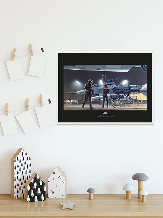 Komar NEU | Wandbild - Star Wars Classic RMQ Yavin Y-Wing - Größe 50 x 40 cm