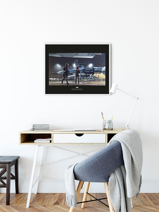 Komar NEU | Wandbild - Star Wars Classic RMQ Yavin Y-Wing - Größe 40 x 30 cm