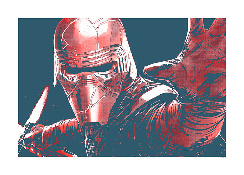 Komar NEU | Wandbild - Star Wars Faces Kylo - Größe 50 x 40 cm