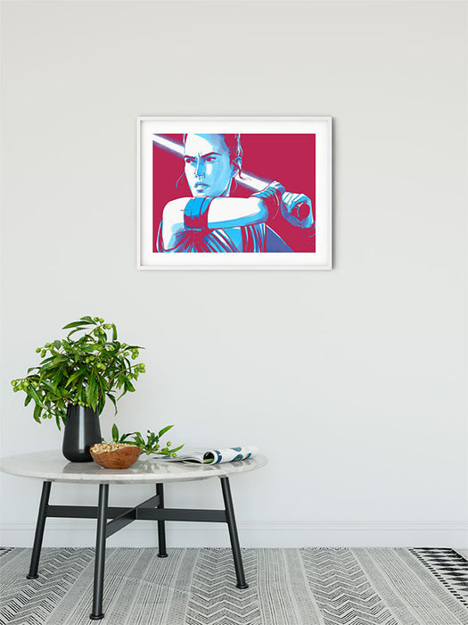 Wandbild - Star Wars Faces Rey