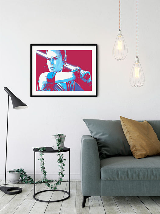 Wandbild - Star Wars Faces Rey