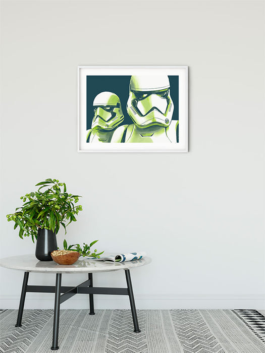 Wandbild - Star Wars Faces Stormtrooper