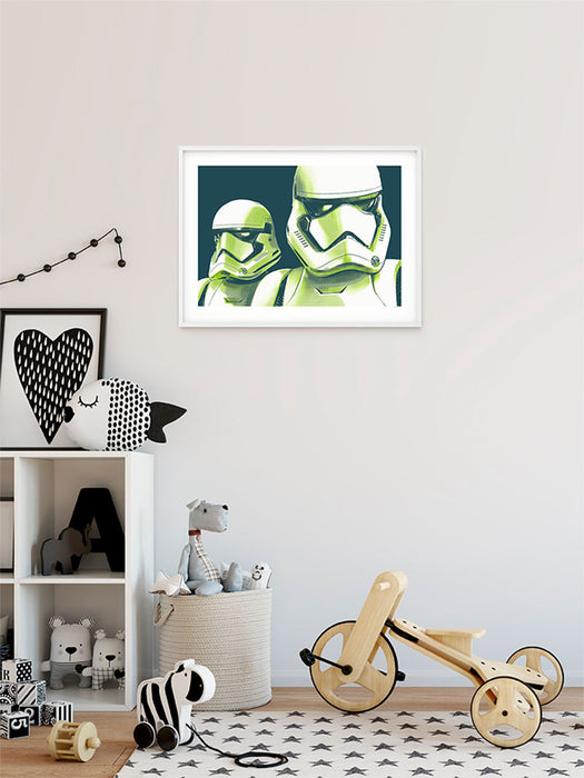 Wandbild - Star Wars Faces Stormtrooper