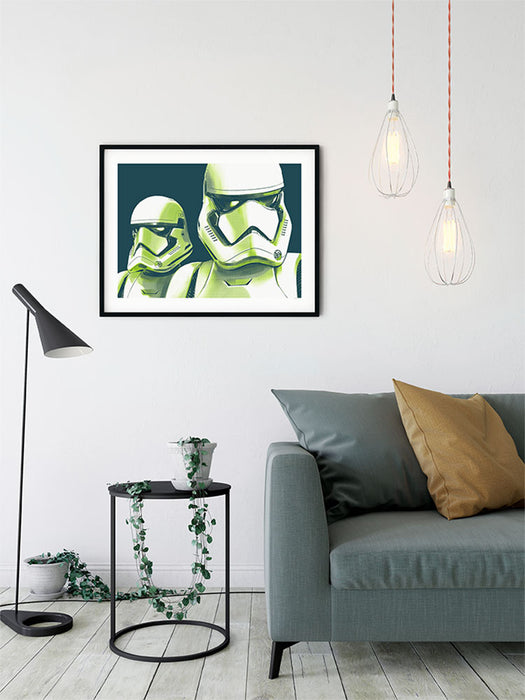 Komar NEU | Wandbild - Star Wars Faces Stormtrooper - Größe 40 x 30 cm