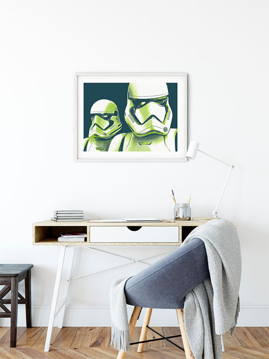 Komar NEU | Wandbild - Star Wars Faces Stormtrooper - Größe 40 x 30 cm