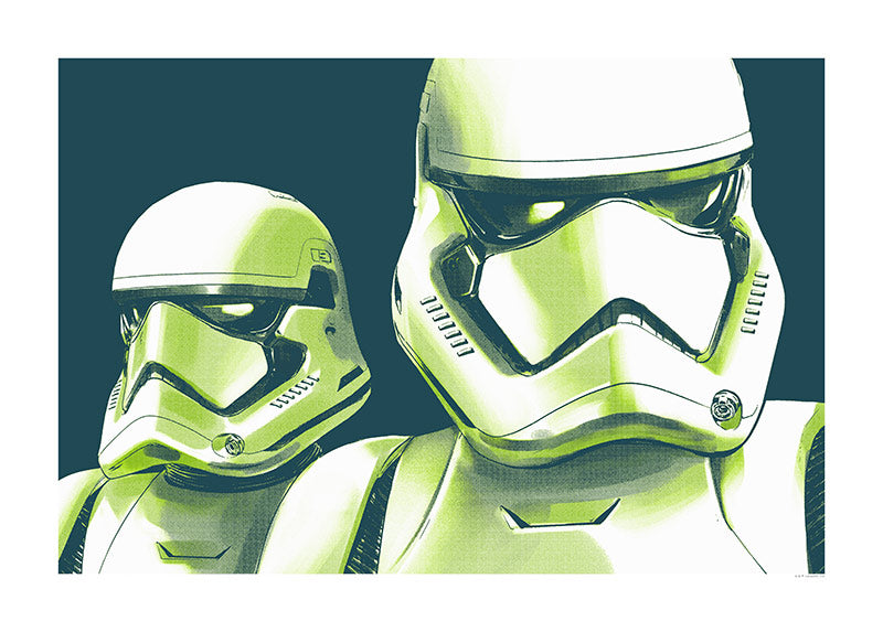Komar NEU | Wandbild - Star Wars Faces Stormtrooper - Größe 70 x 50 cm