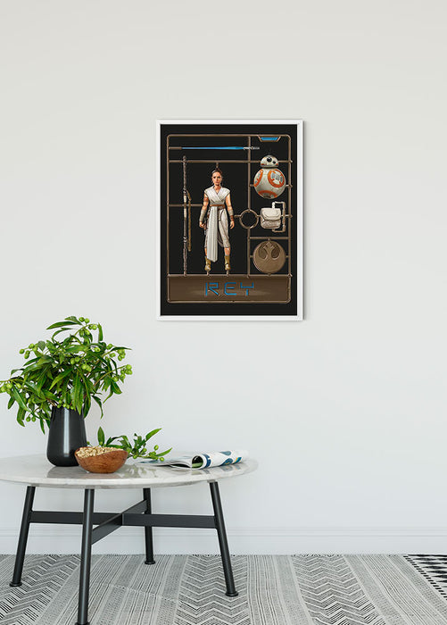Wandbild - Star Wars Toy Rey