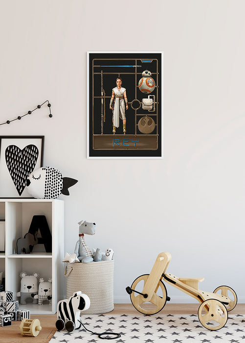 Wandbild - Star Wars Toy Rey