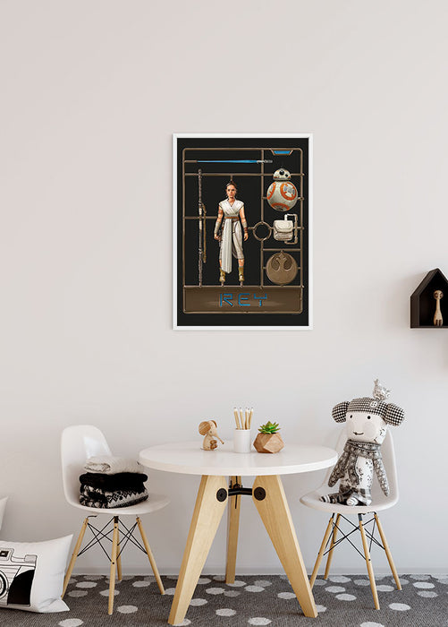 Wandbild - Star Wars Toy Rey