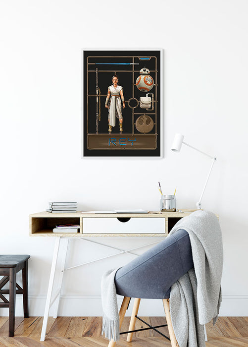 Komar NEU | Wandbild - Star Wars Toy Rey - Größe 40 x 50 cm