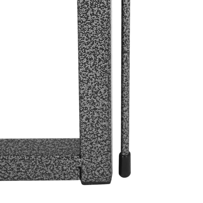 AUSLAUF FEANDREA | 8-teilig Tierlaufgitter, Eisen Hundegitter, stabil Tiergitter, Welpenlaufstall, faltbar und tragbar, 77 x 80 cm, grau PPK88G