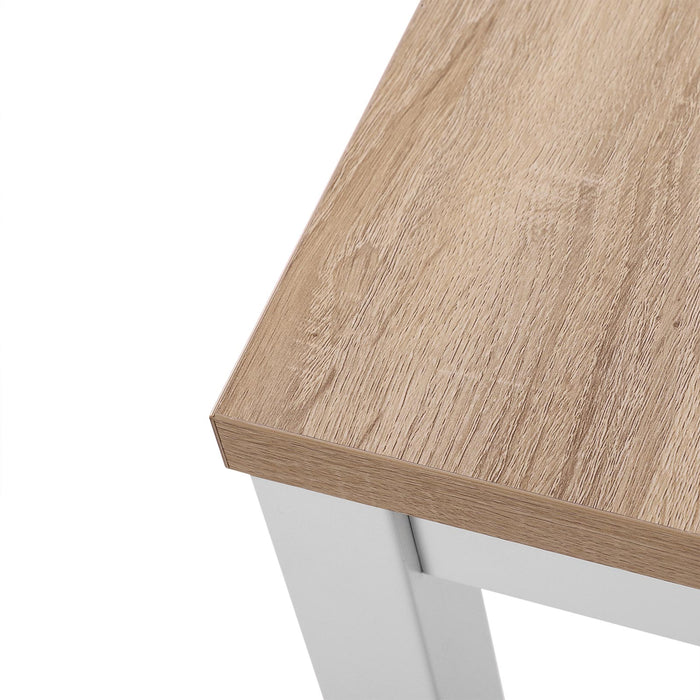 VASAGLE | Moderner Computertisch weiß-naturfarben