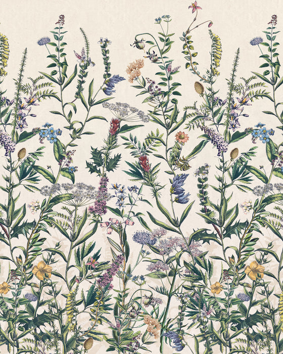 Digitaldruck Vlies Fototapete | Flowering Herbs | 200 x 250 cm