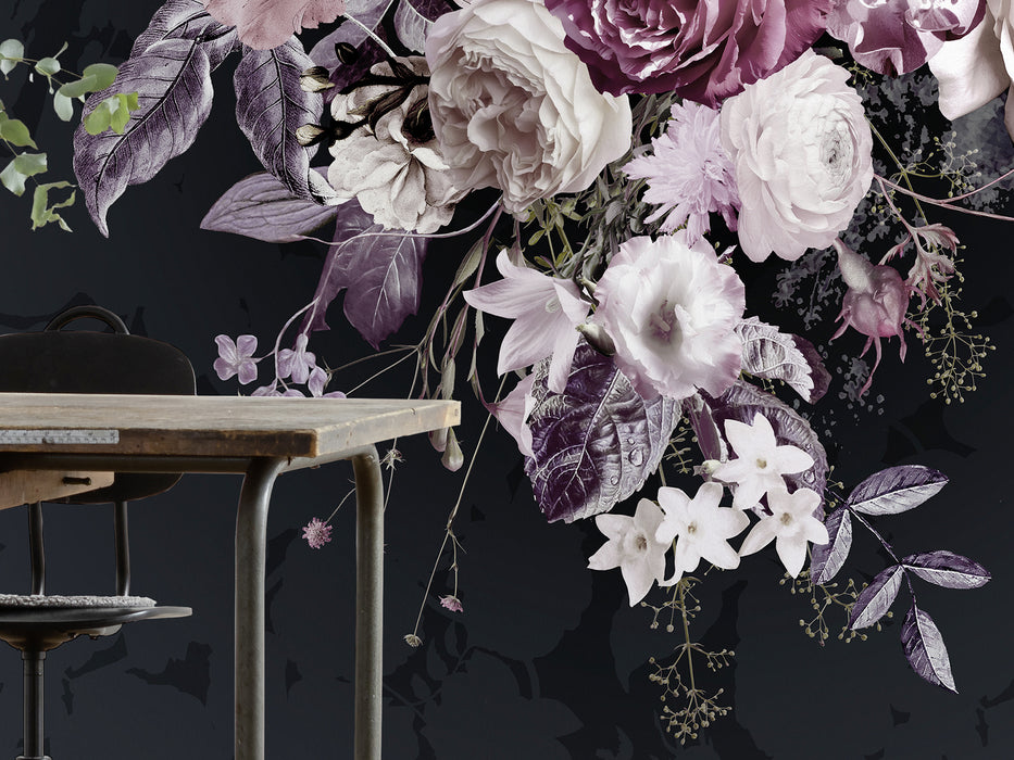 Digitaldruck Vlies Fototapete | Bouquet Noir | 200 x 250 cm