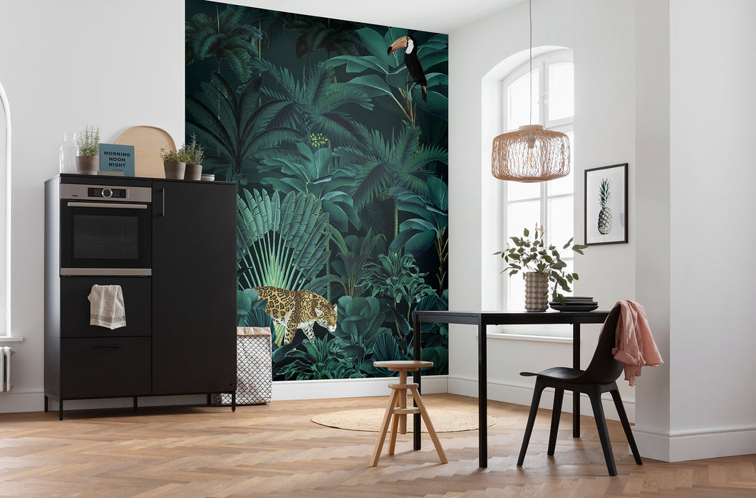 Digitaldruck Vlies Fototapete | Jungle Night | 200 x 250 cm