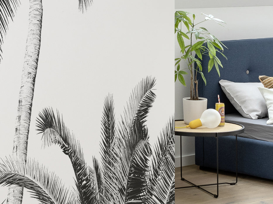 Komar NEU | Digitaldruck Vlies Fototapete - Retro Palm - Größe 200 x 250 cm