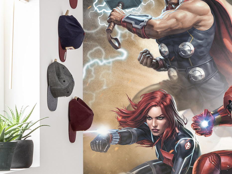 Komar NEU | Digitaldruck Vlies Fototapete - Avengers Superpower - Größe 200 x 250 cm
