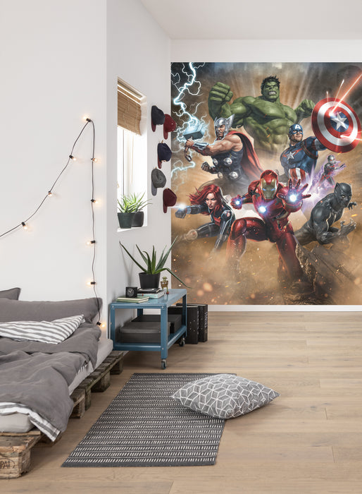 Komar NEU | Digitaldruck Vlies Fototapete - Avengers Superpower - Größe 200 x 250 cm