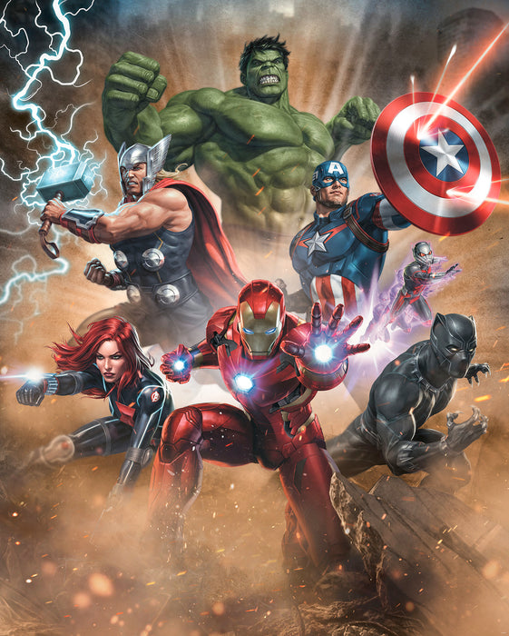 Komar NEU | Digitaldruck Vlies Fototapete - Avengers Superpower - Größe 200 x 250 cm