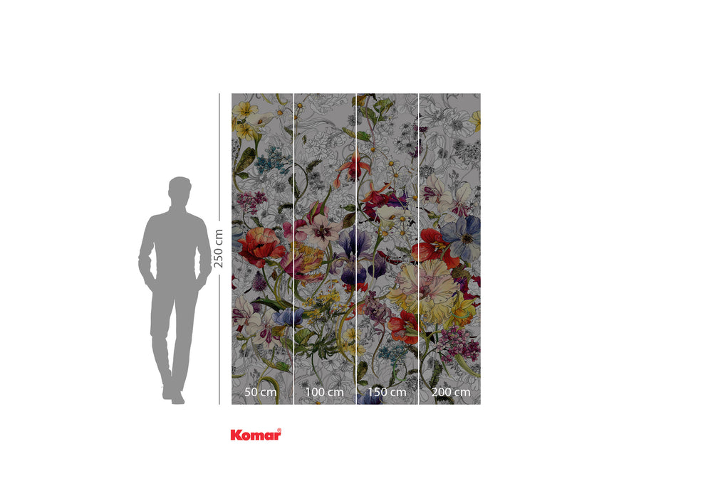 Komar NEU | Digitaldruck Vlies Fototapete - Flora - Größe 200 x 250 cm
