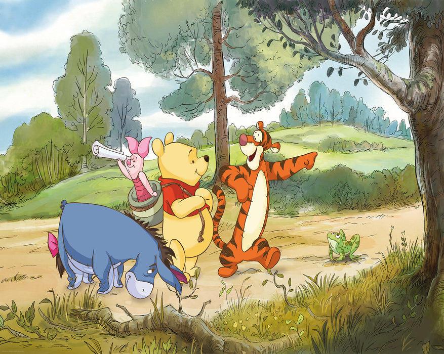 Komar NEU | Digitaldruck Vlies Fototapete - Winnie the Pooh Expedition - Größe 250 x 200 cm