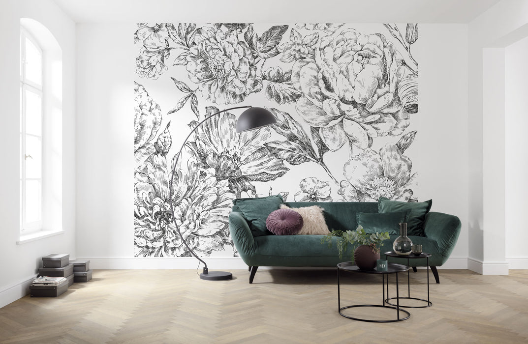 Digitaldruck Vlies Fototapete | Flowerbed | 300 x 250 cm