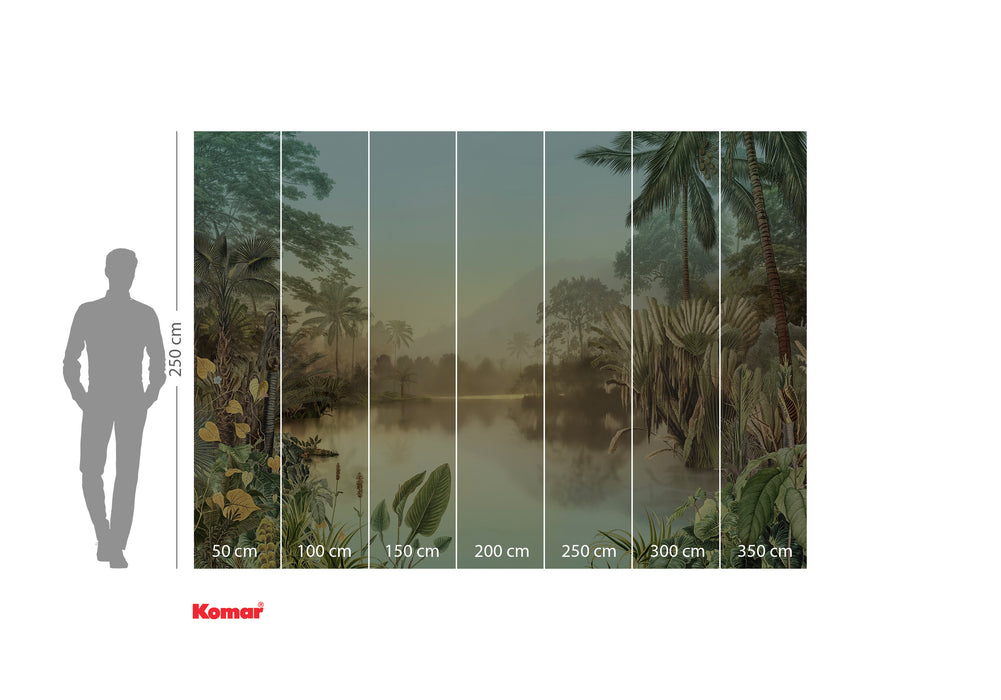 Komar NEU | Digitaldruck Vlies Fototapete - Lac Tropical - Größe 350 x 250 cm