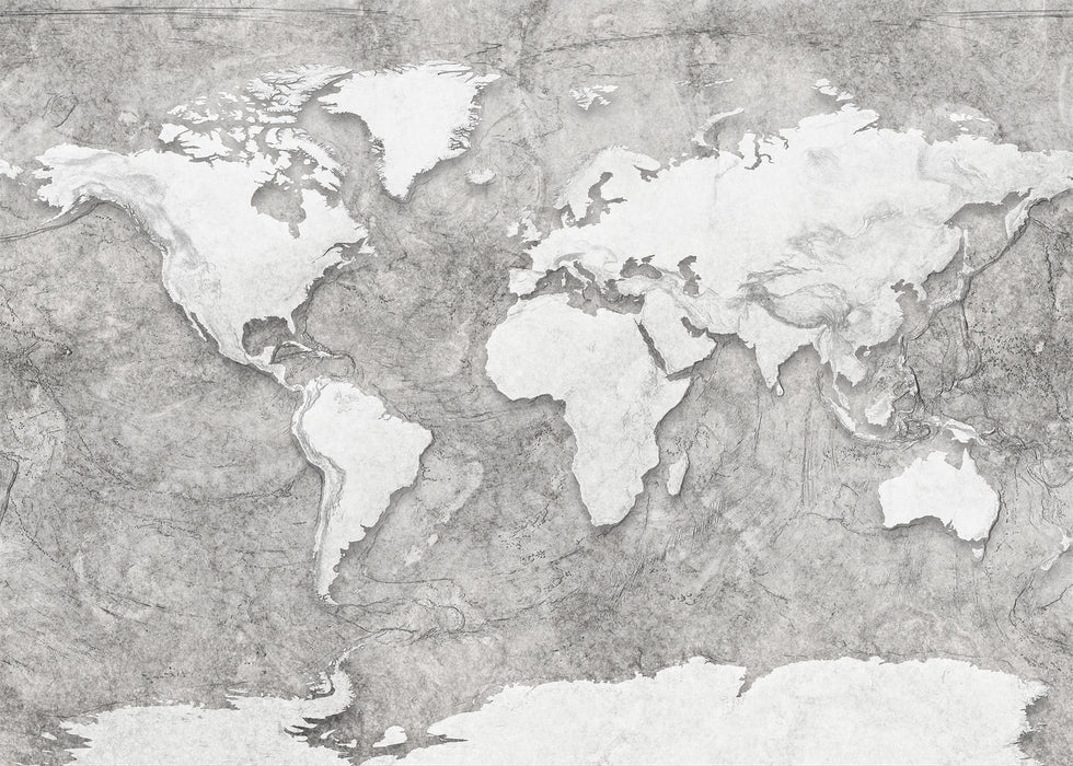Digitaldruck Vlies Fototapete | World Relief | 350 x 250 cm